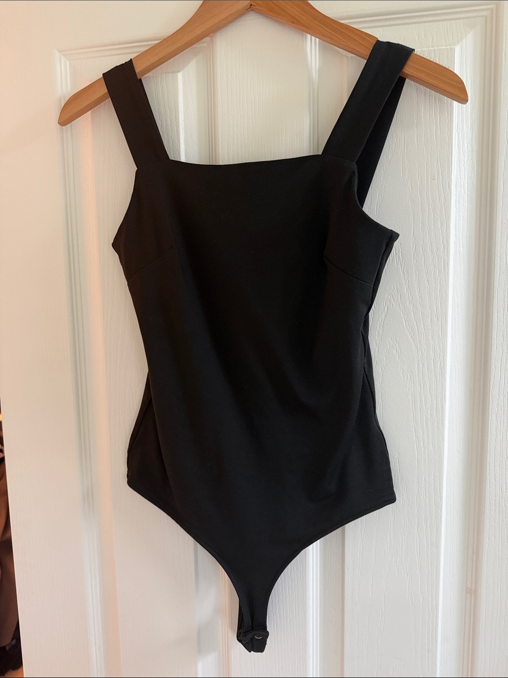NWOT! Black Square-neckline One-Piece Bodysuit